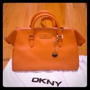 DKNY Orange Satchel